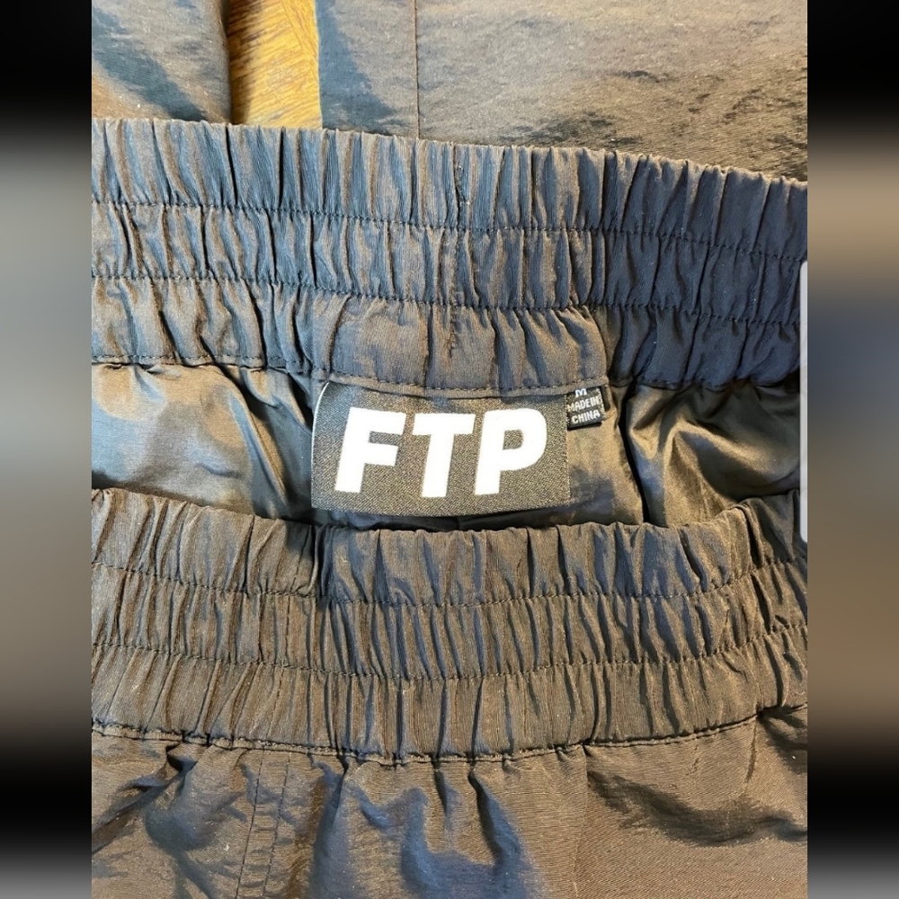 FTP F*ck The Population Black Track Pants Mens Size Medium